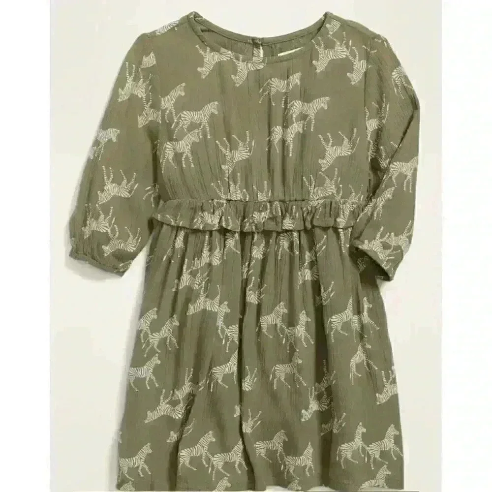 Crinkle-Crepe Ruffle-Waist Dress for Toddler Girls